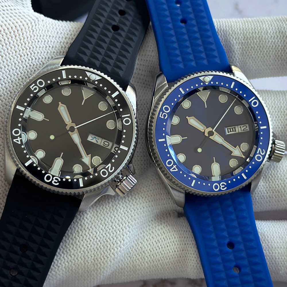 Rubber Strap Diver - YEJIAOLAN 38mm NH36 Black Dial Automatic