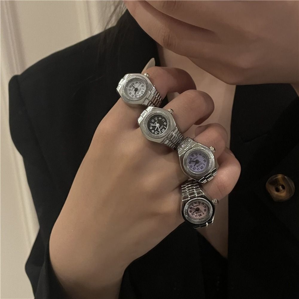 Punk Mini Finger Watch Rings C – обзор и цена Canvas Strap Watch