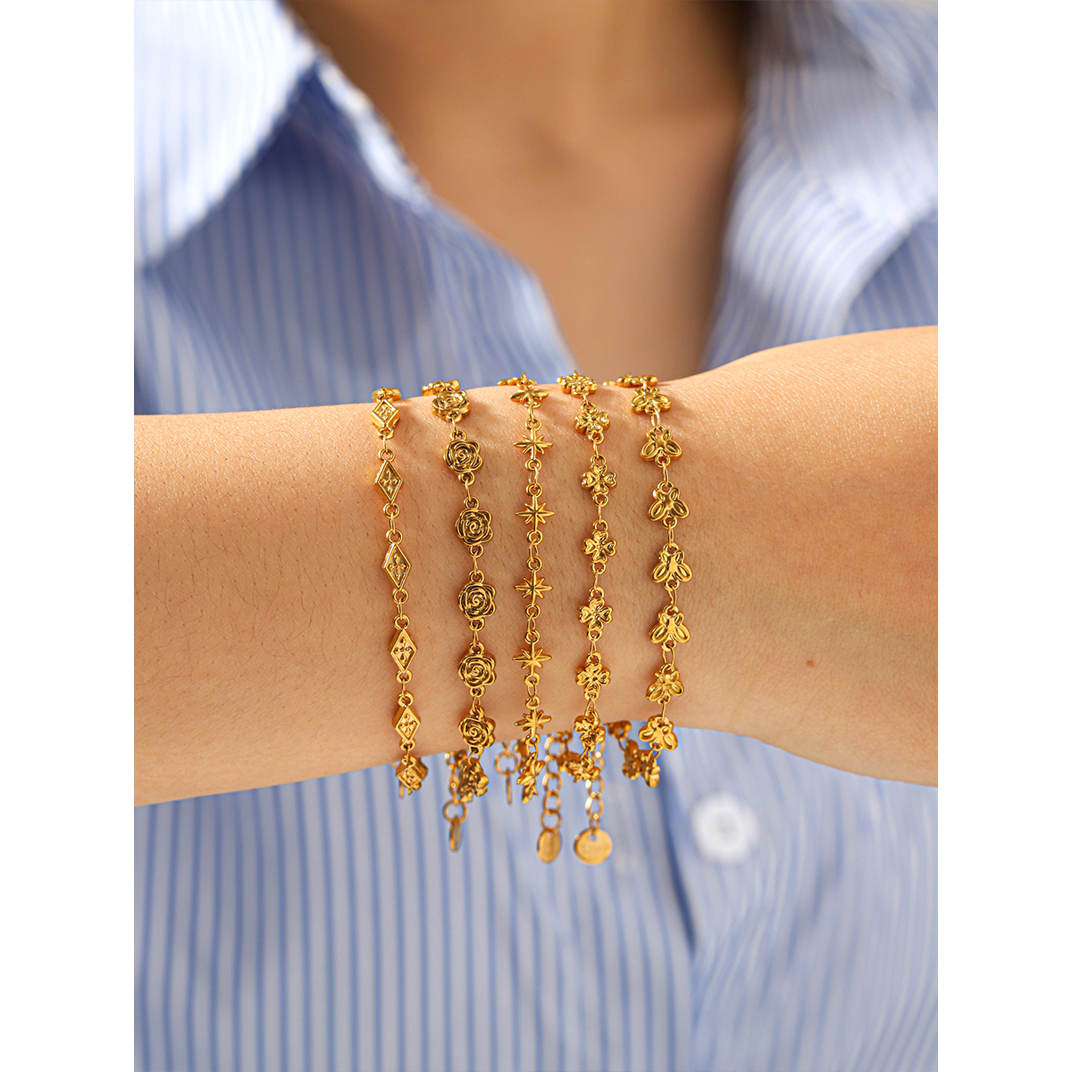Butterfly Flower Charm Bracele – обзор и цена Butterfly Clasp Deployant