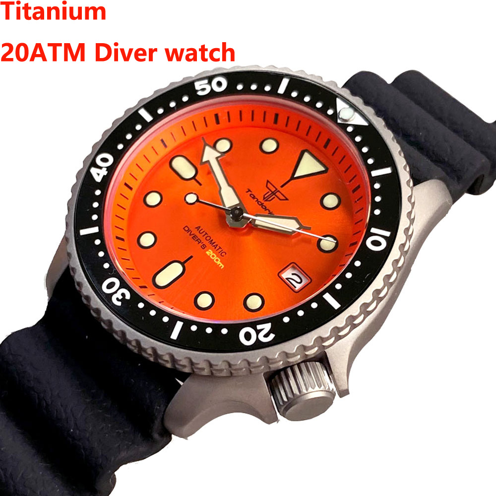 Tandorio 41mm Titanium NH35 Me – обзор и цена Rubber Strap Diver
