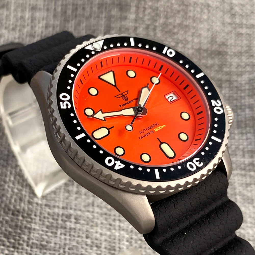 Tandorio 41mm Titanium NH35 Me – обзор и цена Rubber Strap Diver