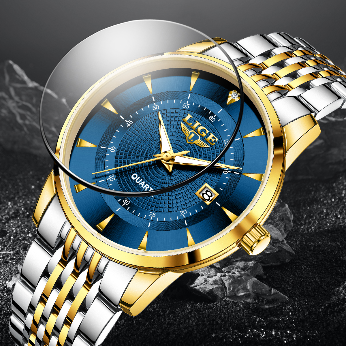 LIGE New 2026 Luxury Man Watch – обзор и цена Stainless Bracelet Diver