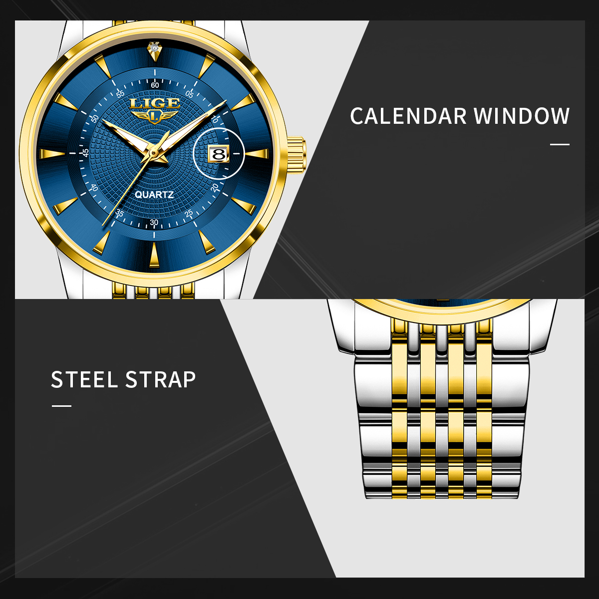 LIGE New 2026 Luxury Man Watch – обзор и цена Stainless Bracelet Diver
