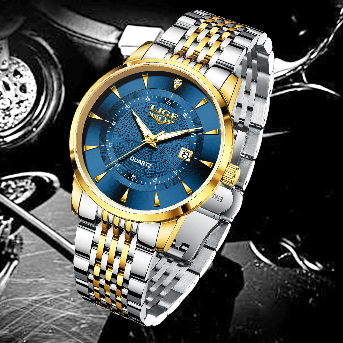 LIGE New 2026 Luxury Man Watch – обзор и цена Stainless Bracelet Diver
