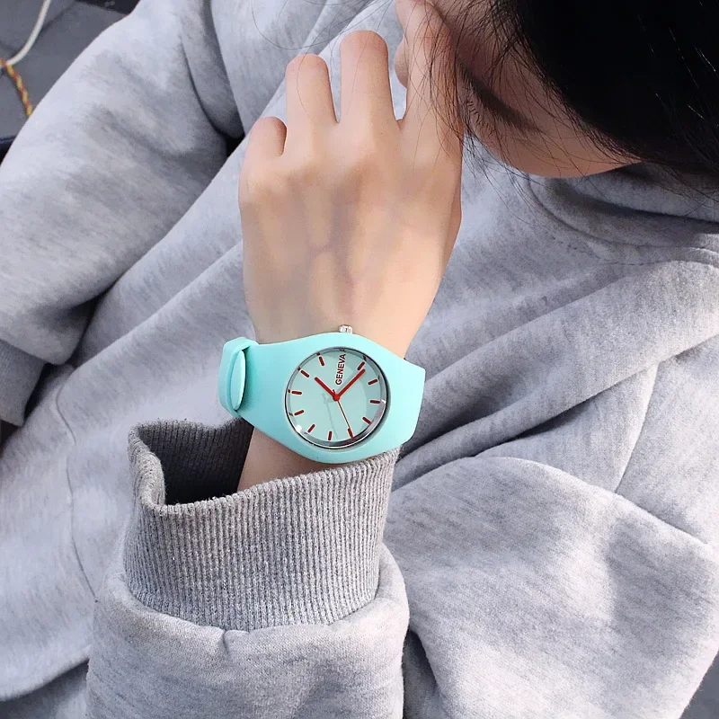 Men watch Women Cream Color Ul – обзор и цена Silicone Band Women