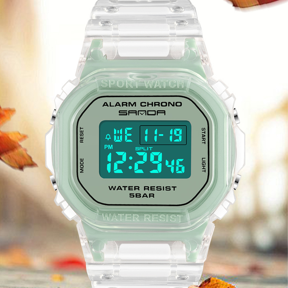 SANDA White Fashion Sport Watc – обзор и цена Rubber Strap Diver