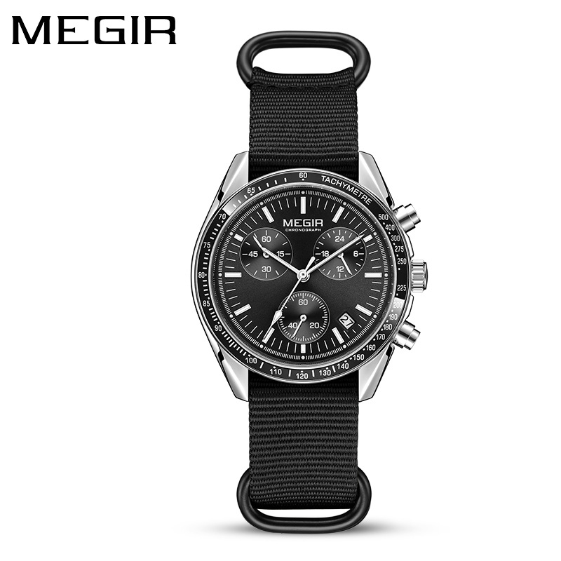 MEGIR 2247 New Luxury Men's Wa – обзор и цена Canvas Strap Watch