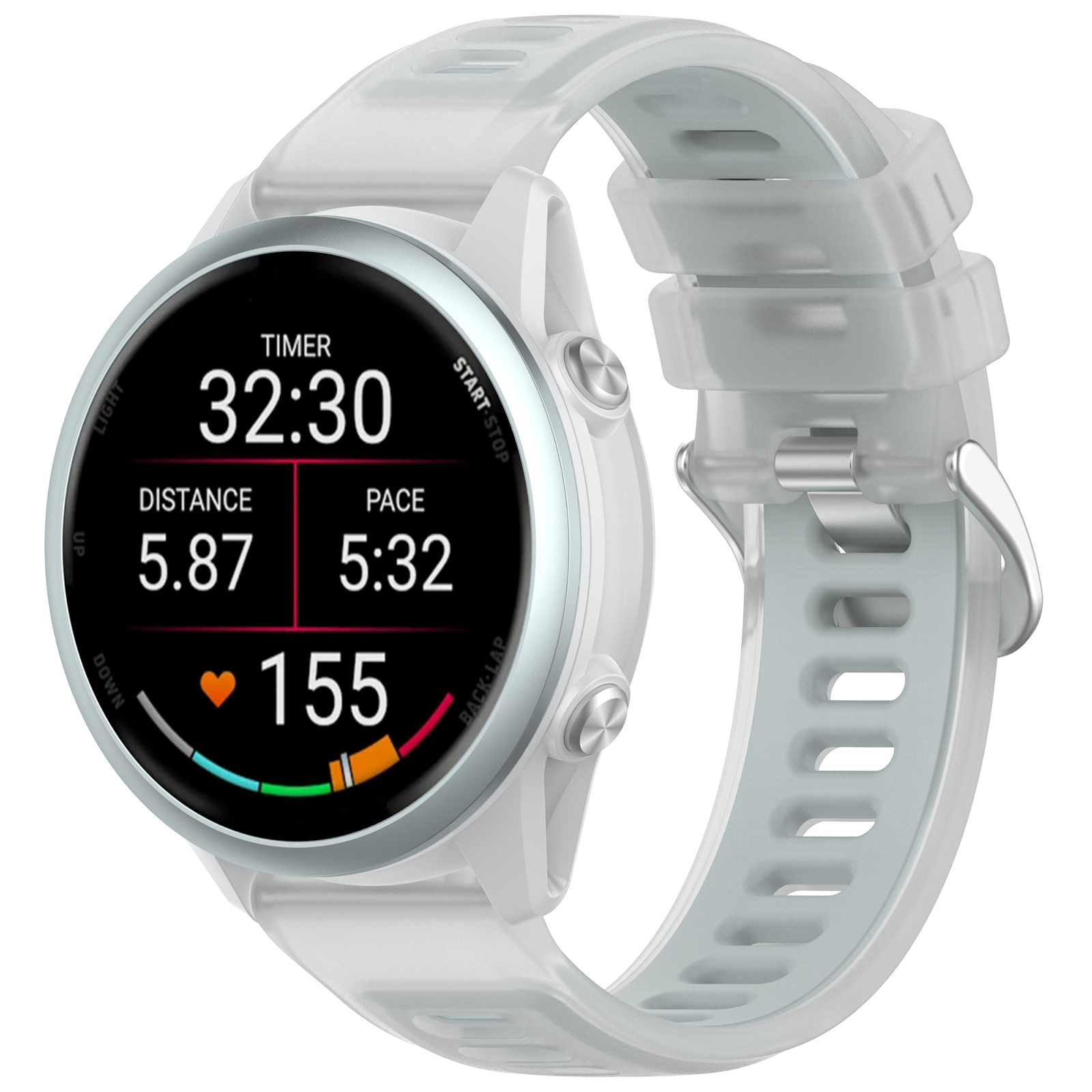 22mm 20mm Transparent Two-Tone – обзор и цена Silicone Watch Band 22Mm
