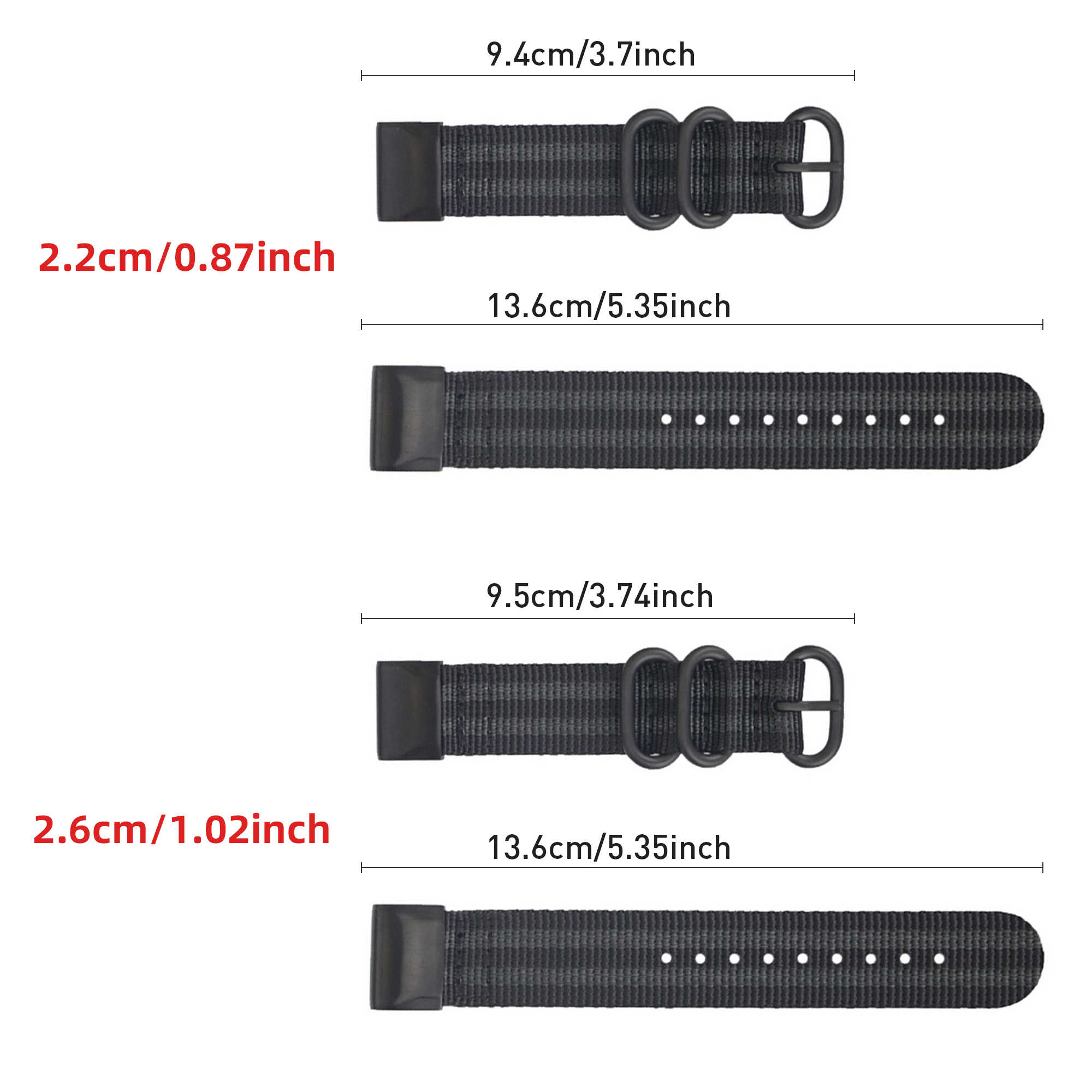 22/26mm Durable Nylon Canvas S – обзор и цена Canvas Strap Watch