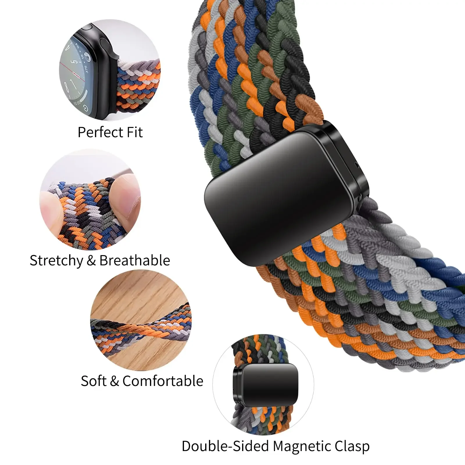 Nylon Braided Loop Strap For A – обзор и цена Milanese Loop Magnetic