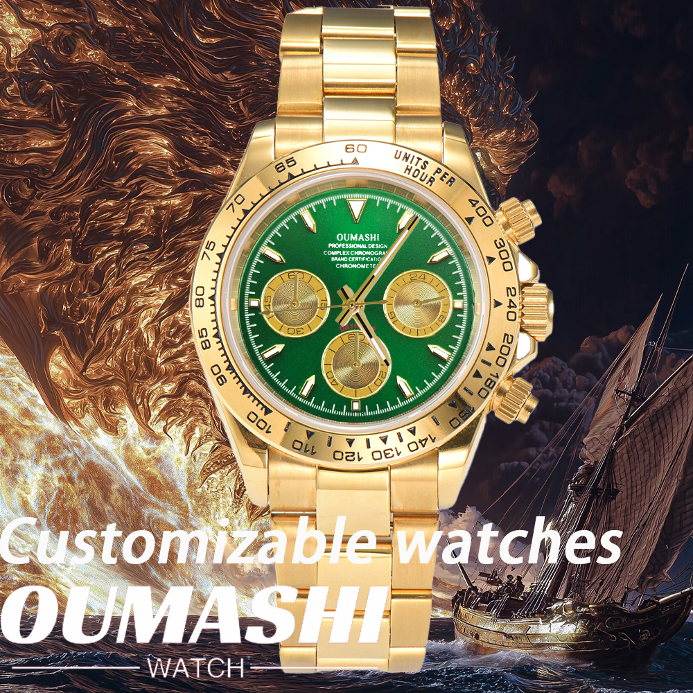 Customized 39mm VK63 Watch Men – обзор и цена Stainless Bracelet Diver