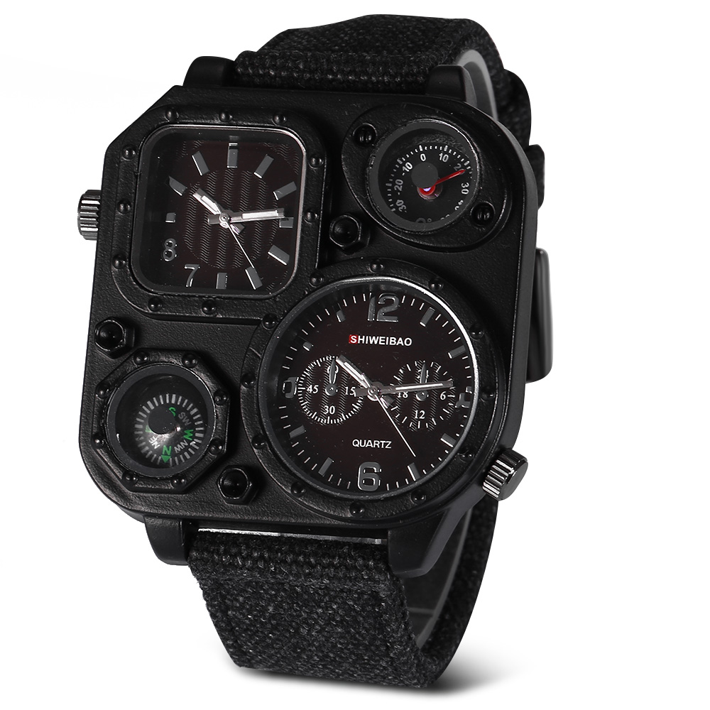 Quartz Mens Watches Top Brand  – обзор и цена Canvas Strap Watch