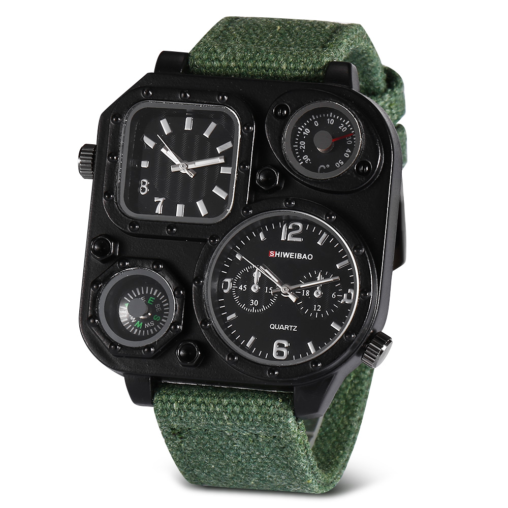Quartz Mens Watches Top Brand  – обзор и цена Canvas Strap Watch