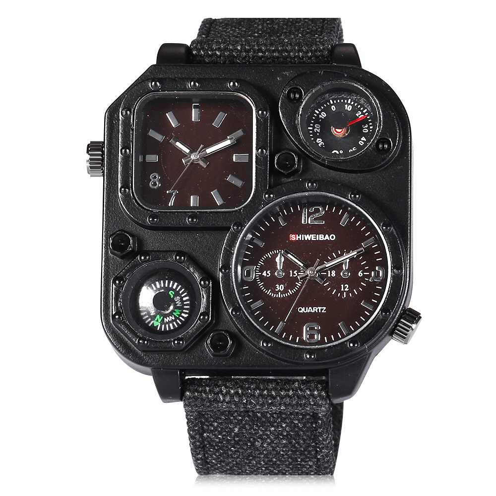 Quartz Mens Watches Top Brand  – обзор и цена Canvas Strap Watch
