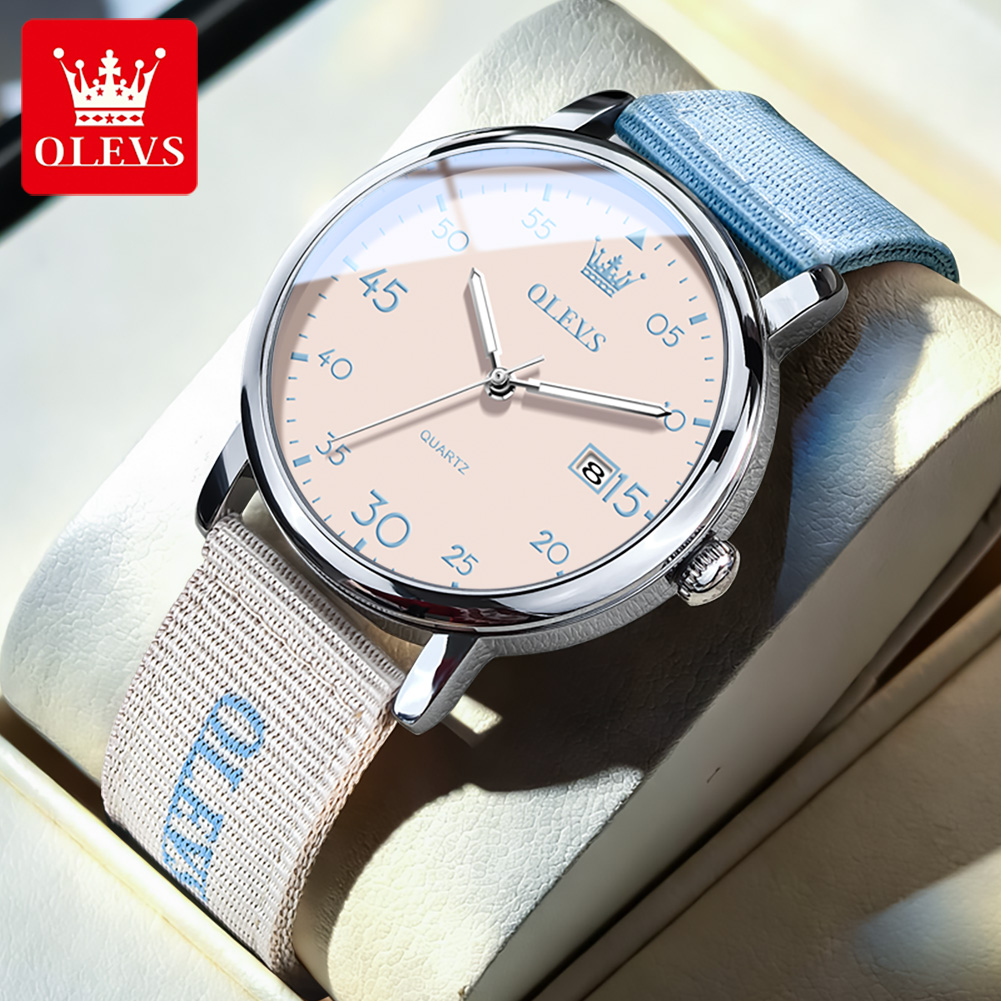 OLEVS Brand New Fashion Retro  – обзор и цена Canvas Strap Watch