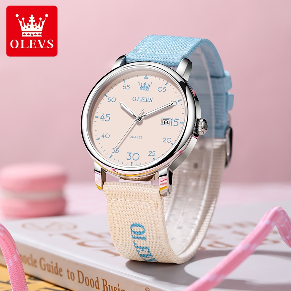 OLEVS Brand New Fashion Retro  – обзор и цена Canvas Strap Watch