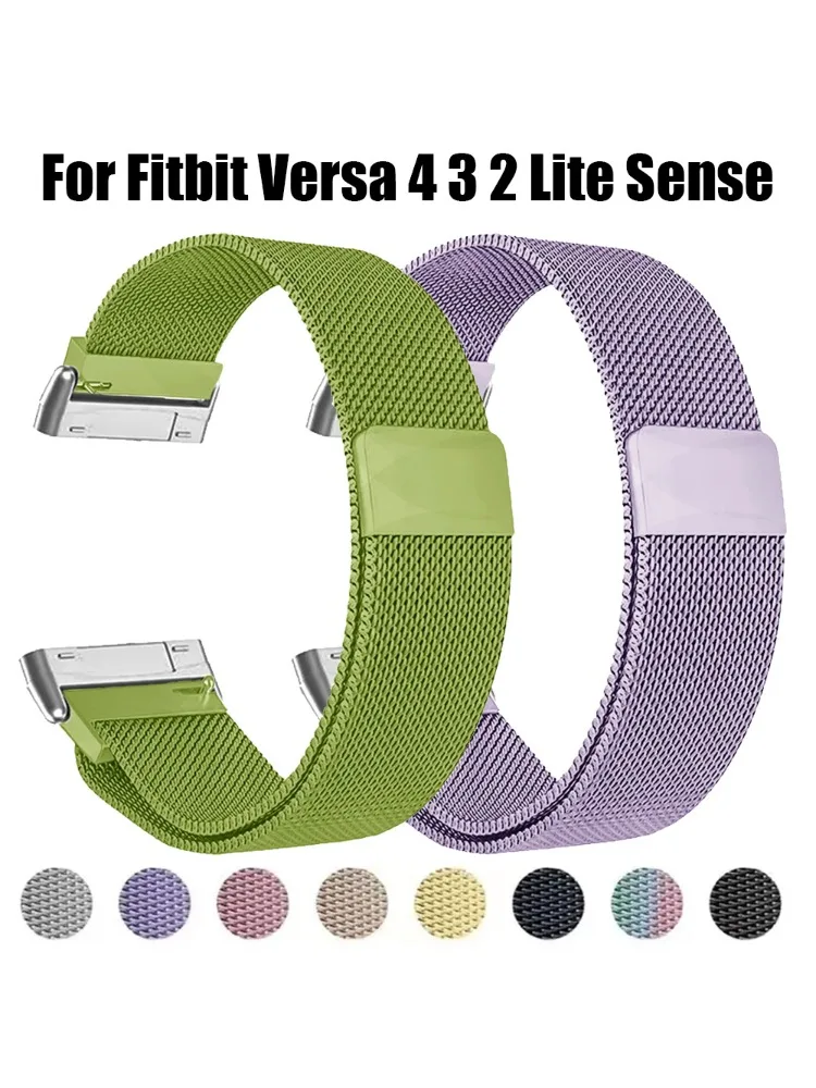 Metal Strap For Fitbit Versa 4 – обзор и цена Milanese Loop Magnetic