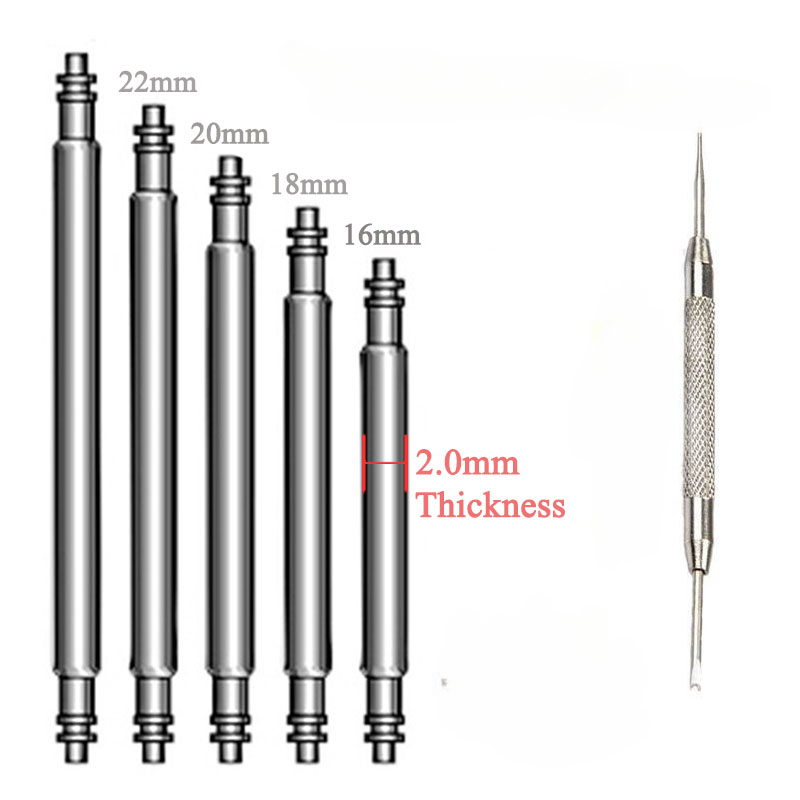 15pcs Watch Band Pin 2.0mm Dia – обзор и цена Spring Bar Tool Set