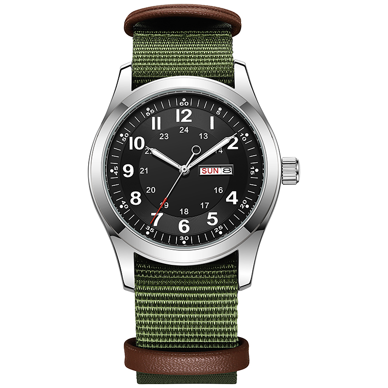 2026 Men's 42mm Watch Glow in  – обзор и цена Canvas Strap Watch