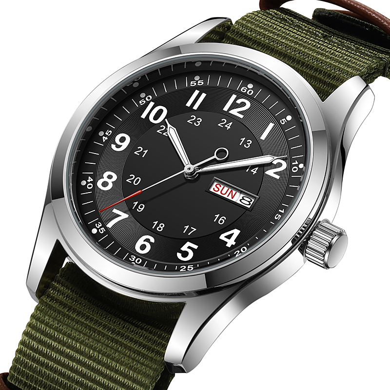 2026 Men's 42mm Watch Glow in  – обзор и цена Canvas Strap Watch