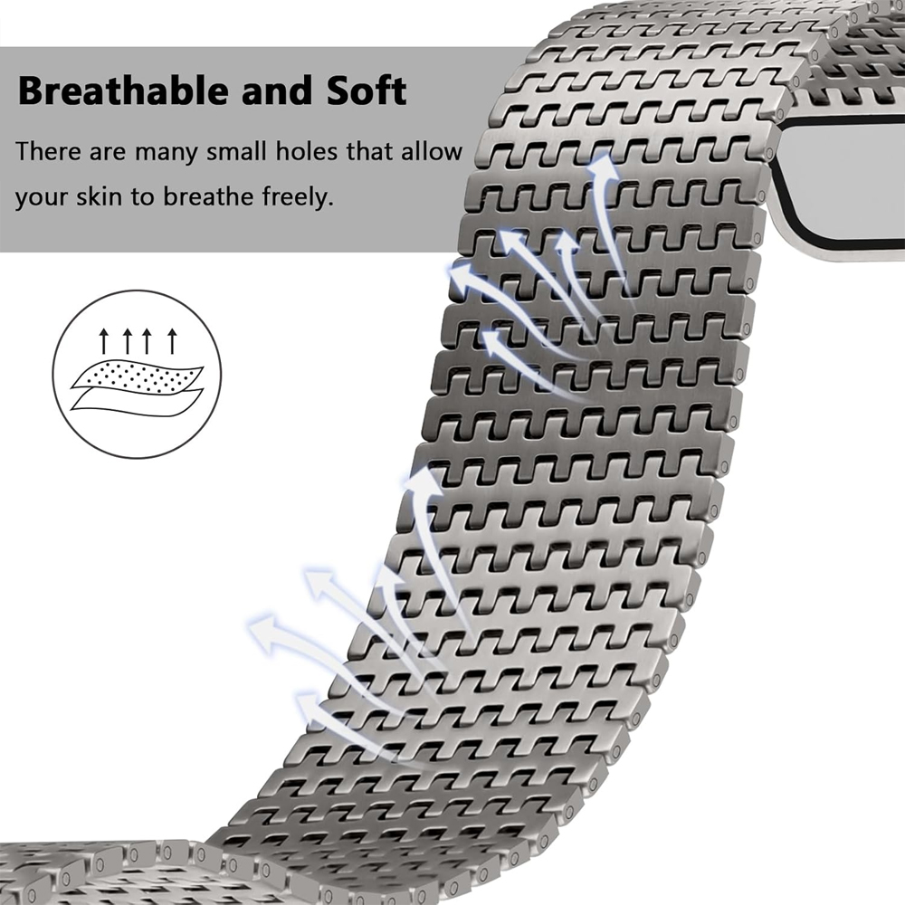 Titanium loop strap for Apple  – обзор и цена Milanese Loop Magnetic