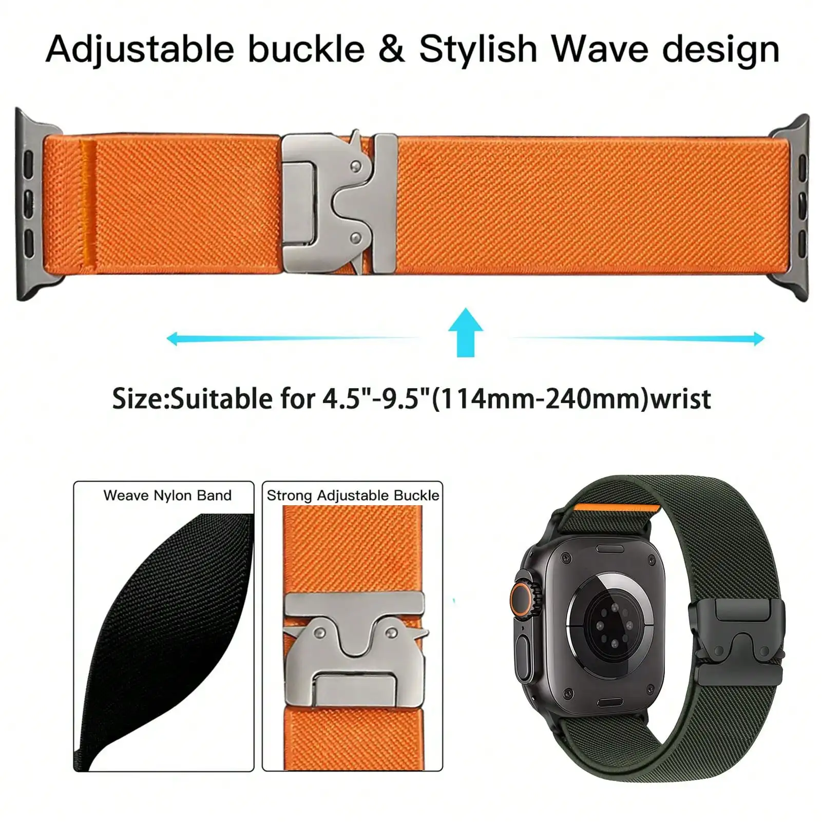 Elastic Sport Bands Compatible – обзор и цена Parachute Strap Elastic