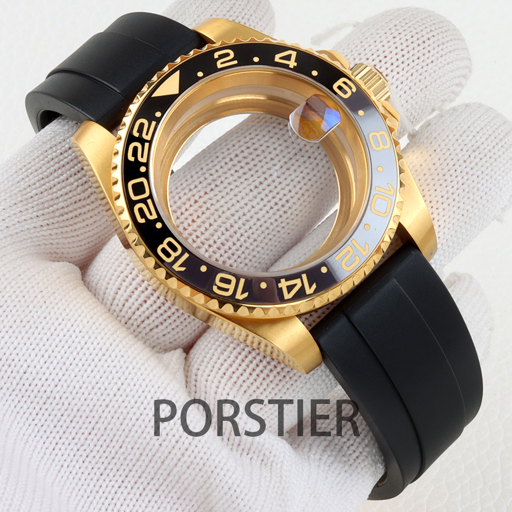 40mm Diver Watch Case for SUB  – обзор и цена Rubber Strap Diver