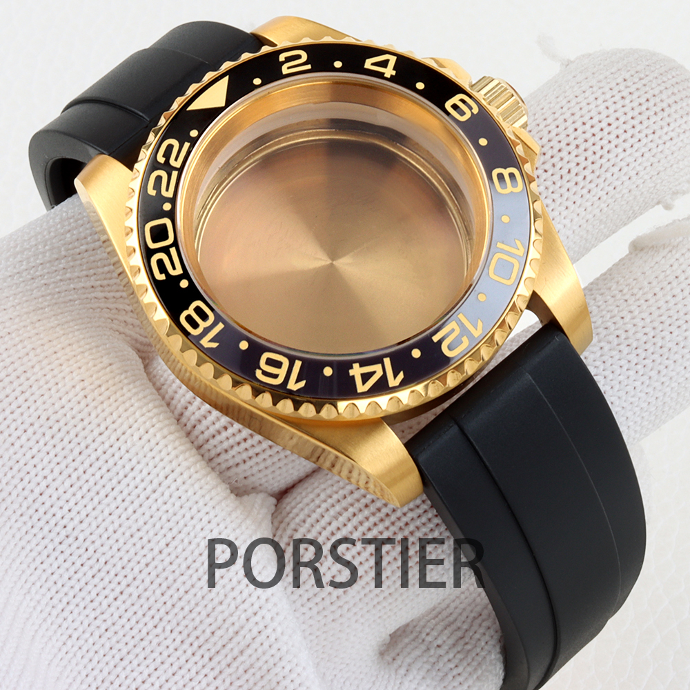 40mm Diver Watch Case for SUB  – обзор и цена Rubber Strap Diver