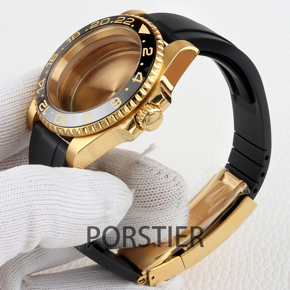 40mm Diver Watch Case for SUB  – обзор и цена Rubber Strap Diver