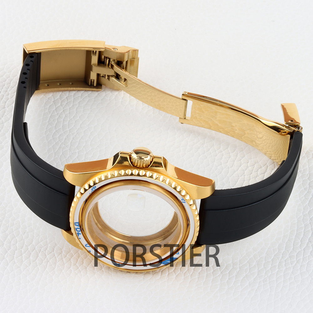 40mm Diver Watch Case for SUB  – обзор и цена Rubber Strap Diver
