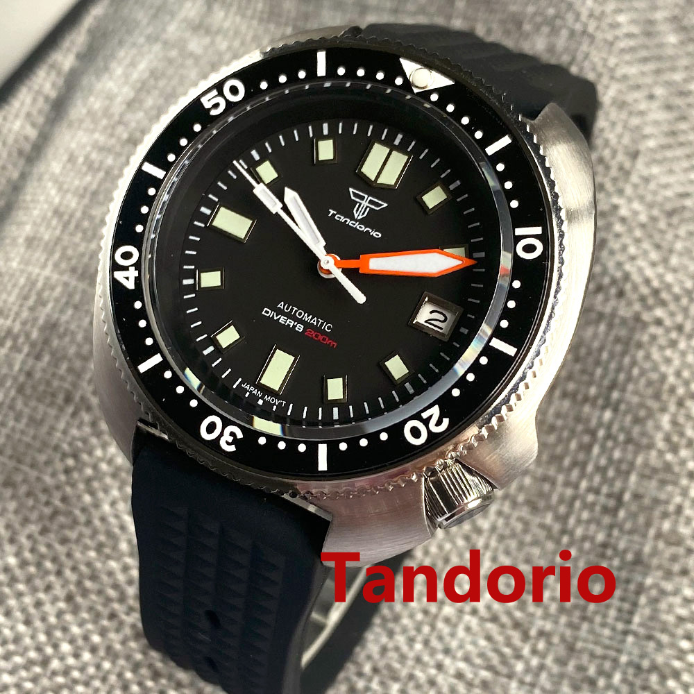 Tandorio 44mm Japan NH35/PT500 – обзор и цена Rubber Strap Diver