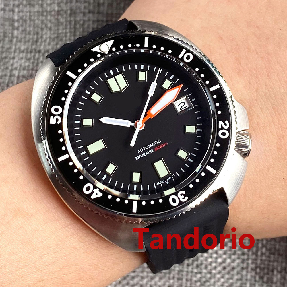 Tandorio 44mm Japan NH35/PT500 – обзор и цена Rubber Strap Diver