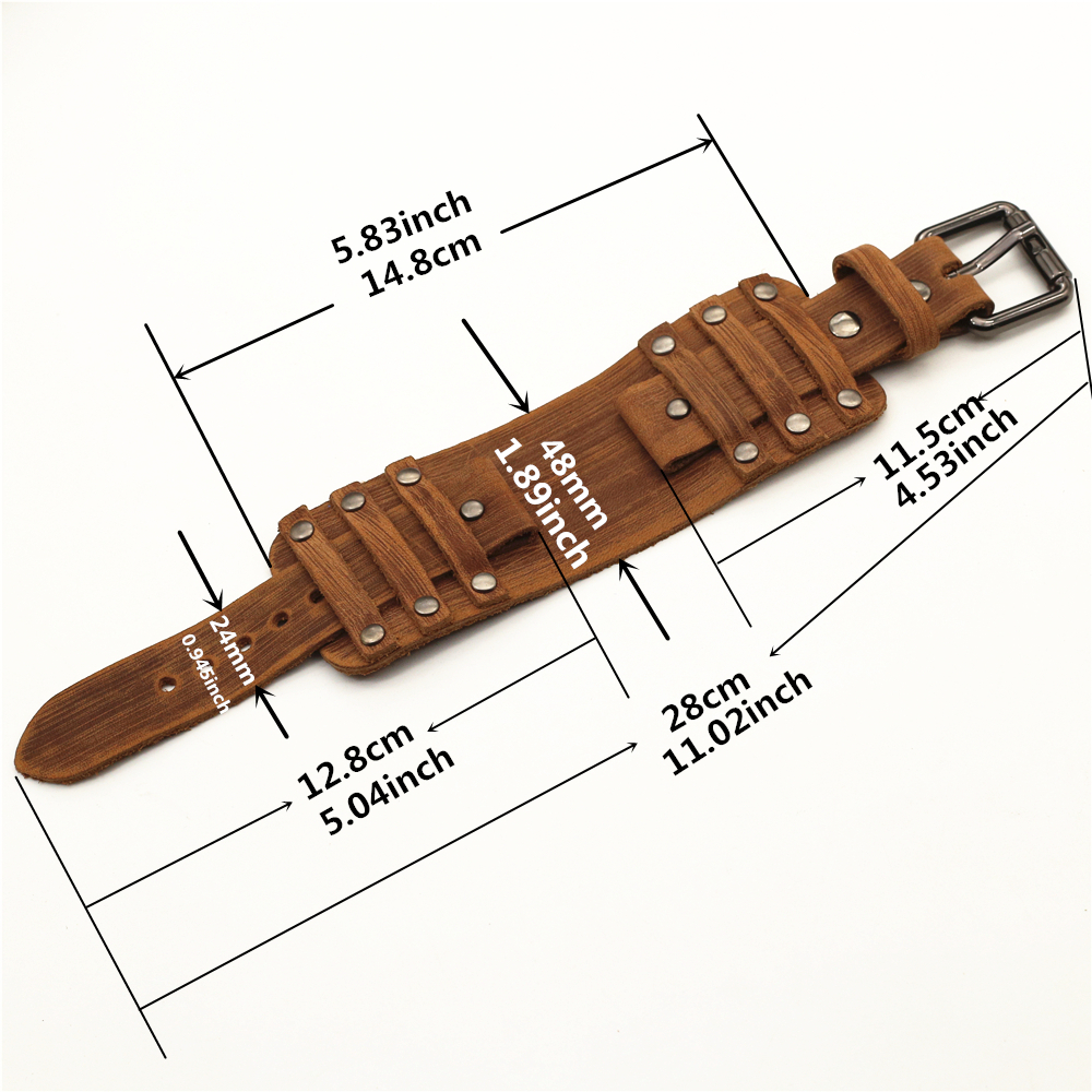 Punk Leather Watch Strap for M – обзор и цена Tropic Strap Vintage